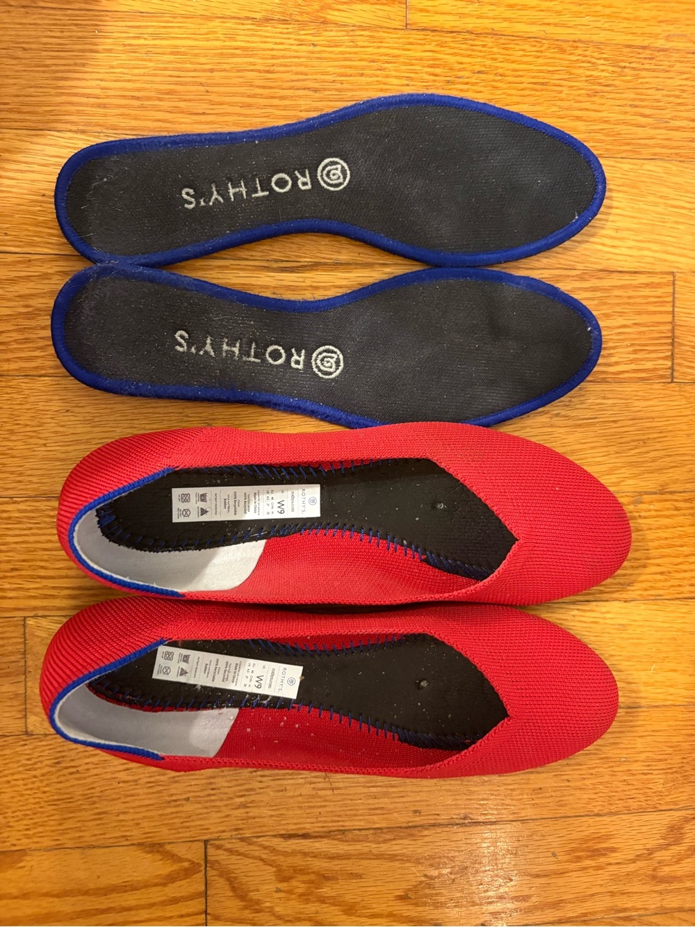 Red Rothy’s Flats Size 9 - Picture 4 of 4